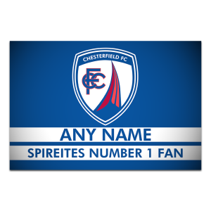 Alternative view of Aluminium Wall Art Chesterfield FC Crest Spireites Personalised