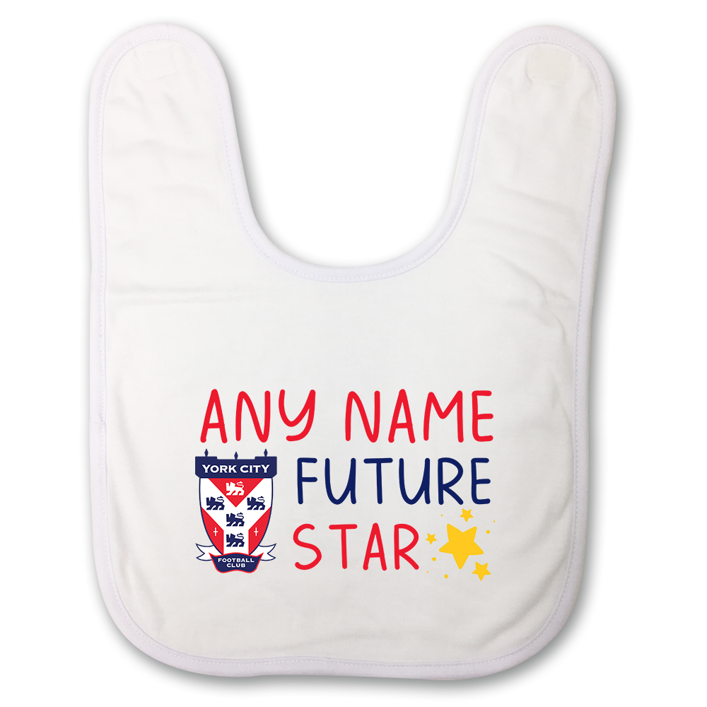 Baby Bib Personalised YCFC Future Star