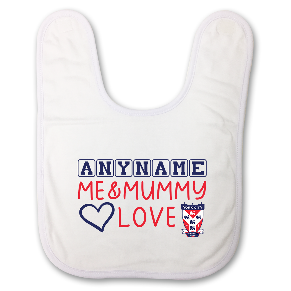Baby Bib Personalised Me & Mummy Love YCFC