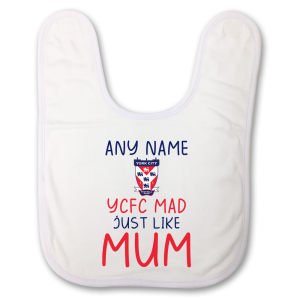 Baby Bib Personalised YCFC Mad Mum