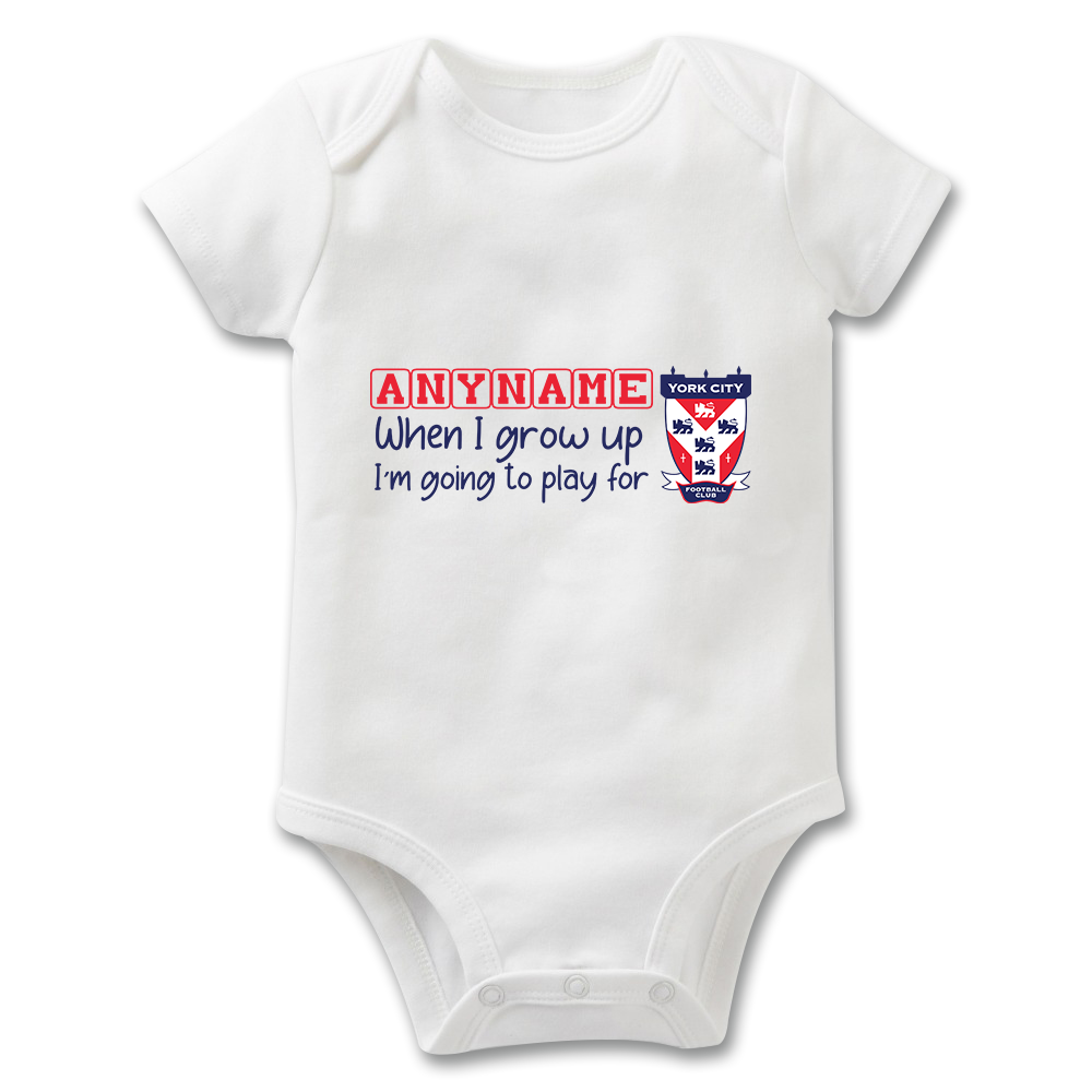 Baby Grow York City FC When I Grow Up