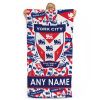 Personalised York City FC Beach Towel Crest Mash