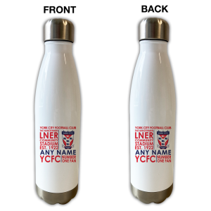 Personalised Bowling Bottle York City FC Text