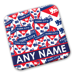 Personalised York City FC Coaster Crest Mash