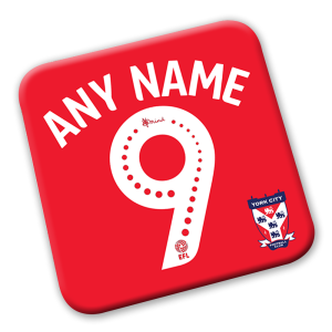Personalised York City FC Coaster Name & Number
