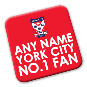 Personalised York City FC Coaster No.1 Fan