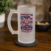 Personalised YCFC Frosted Pint Glass Crest Mash