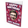 Personalised Happy Birthday Greeting Card York City FC Love Hearts Photo Upload & Add Any Name