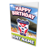 Personalised Happy Birthday Greeting Card York City FC Stadium Crest Add Any Name