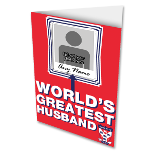 Personalised Greeting Card York City FC World's Greatest Husband Add Any Name & Photo