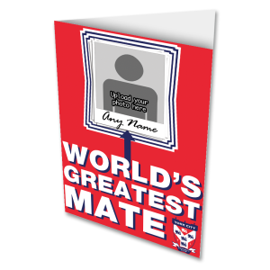 Personalised Greeting Card York City FC World's Greatest Mate Add Any Name & Photo