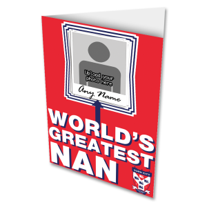 Personalised Greeting Card York City FC World's Greatest Nan Add Any Name & Photo