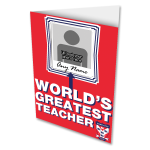 Personalised Greeting Card York City FC World's Greatest Teacher Add Any Name & Photo
