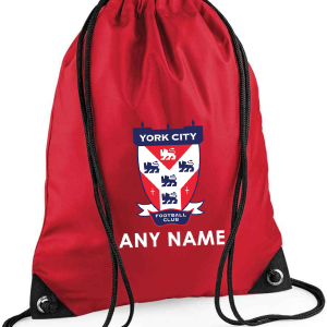 Personalised Gym Bag York City FC Crest
