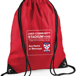 Personalised Gym Bag York City FC Street Sign
