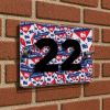 York City FC Personalised House Number Plaque Crest Mash