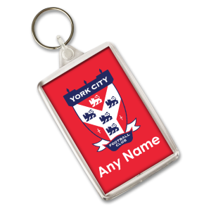 Personalised Keyring York City FC Crest Add Any Name