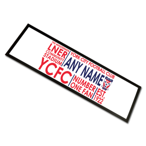 Personalised Bar Runner York City FC Text - Image 3