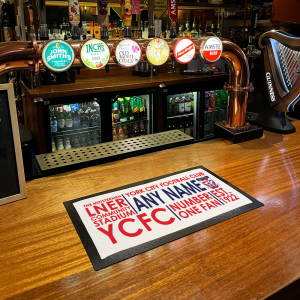 Alternative view of Personalised Bar Runner York City FC Text