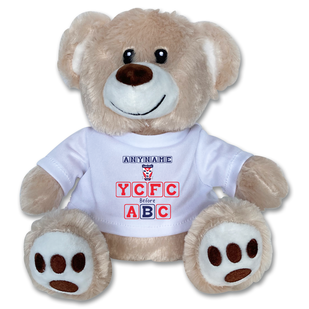 Teddy Bear Personalised York City FC Before ABC