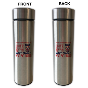 York City FC Personalised Thermos Stainless Steel Flask Text