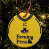 Personalised Bauble Xmas Tree Decoration York City FC Away 2001 Shirt Bauble
