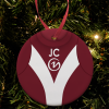 Personalised Bauble Xmas Tree Decoration York City FC Home 1974 Shirt Bauble