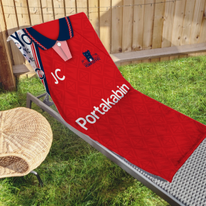 Alternative view of Personalised York City FC Beach Towel Home 1993 Shirt