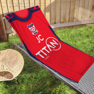 Alternative view of Personalised York City FC Beach Towel Home 2026/27 Shirt