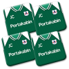 Personalised York City FC Coasters Pack Of 4 Away 1999 Shirt Coasters