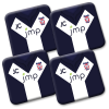 Personalised York City FC Coasters Pack Of 4 Away 2019 Shirt Coasters