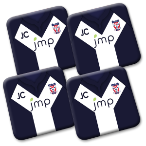 Personalised York City FC Coasters Pack Of 4 Away 2019 Shirt Coasters