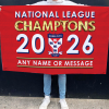 Personalised Flag York City FC National League Champions 2026