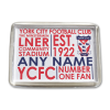 Personalised Fridge Magnet York City FC Text