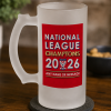 Personalised YCFC Frosted Pint Glass National League Champions 2026