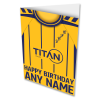 Happy Birthday Personalised York City FC Greeting Card Away Shirt 2026/27 Add Any Name