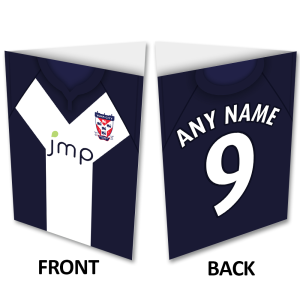 Personalised York City FC Greeting Card Away 2019 Shirt Name & Number