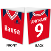 Personalised York City FC Greeting Card Home 1989 Shirt Name & Number