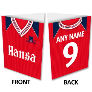 Personalised York City FC Greeting Card Home 1989 Shirt Name & Number