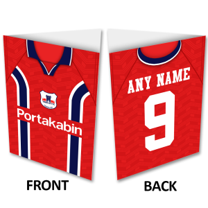 Personalised York City FC Greeting Card Home 1997 Shirt Name & Number