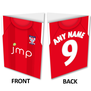 Personalised York City FC Greeting Card Home 2021 Shirt Name & Number