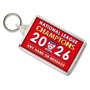 Personalised Keyring York City FC National League Champions 2026