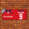 Large Aluminium Wall Art York City FC Home 1993 Shirt Name & Number