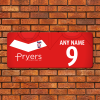 Large Aluminium Wall Art York City FC Home 2011 Shirt Name & Number