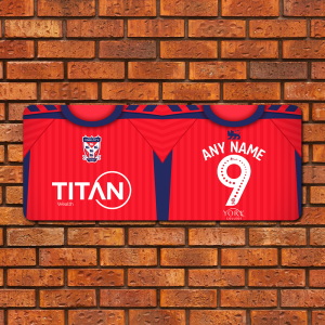 Large Aluminium Wall Art York City FC Home 2026/27 Shirt Name & Number