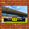 Personalised Aluminium Wall Art York City FC Scoreboard