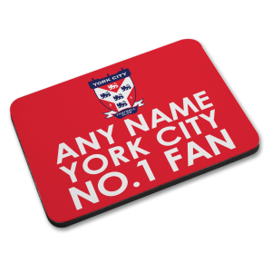 Personalised Mouse Mat York City FC No.1 Fan