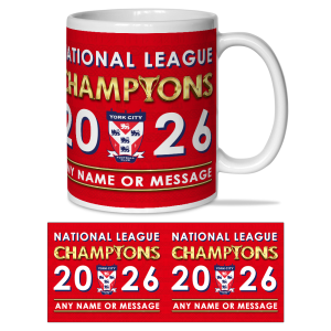 Personalised Mug York City FC National League Champions 2026