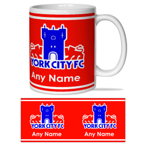 Personalised Mug York City FC 1978-2002 Crest
