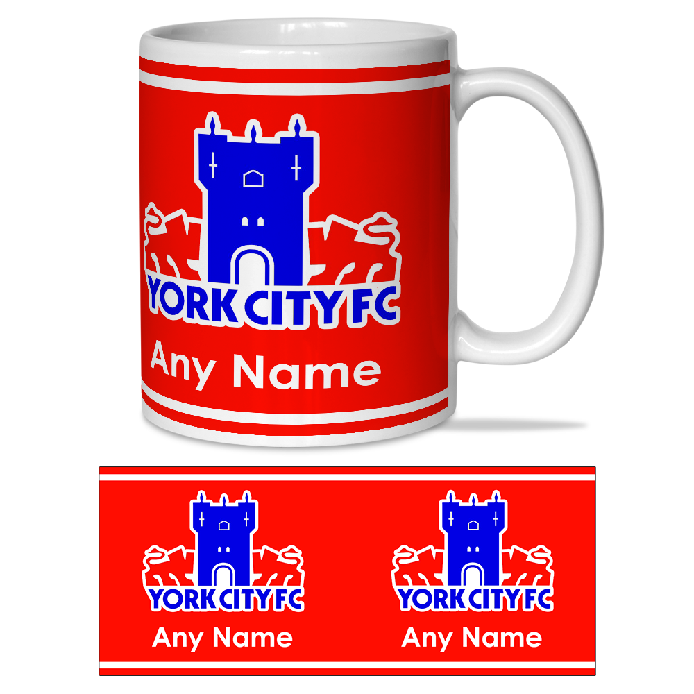 Personalised Mug York City FC 1978-2002 Crest